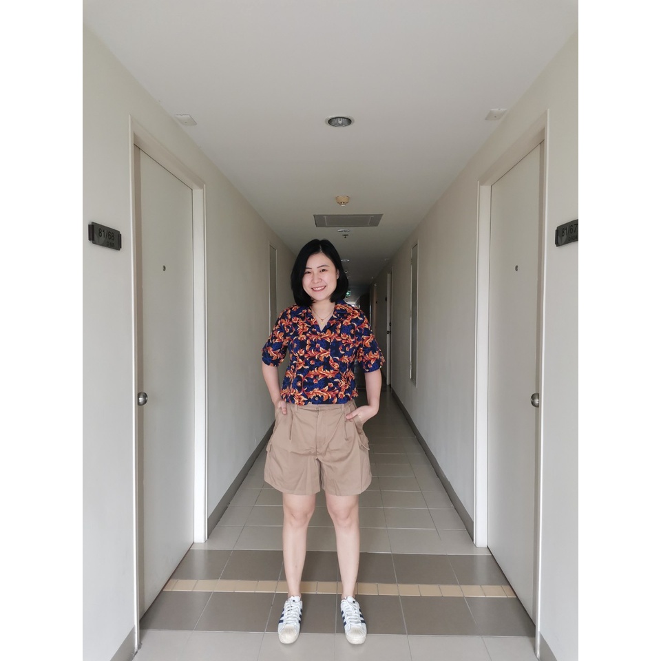 T77-เสื้อเชิ้ตลายไทยน้ำเงิน