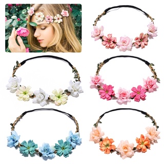 Women Flower Hairband Wedding Floral Headband Hair Garland Girls Crown Wreath