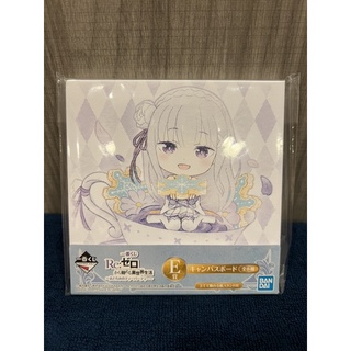 ❌งานแท้❌ เอมิเลีย Emilia / Ichiban Kuji Mini Canvas Art - Re:Zero