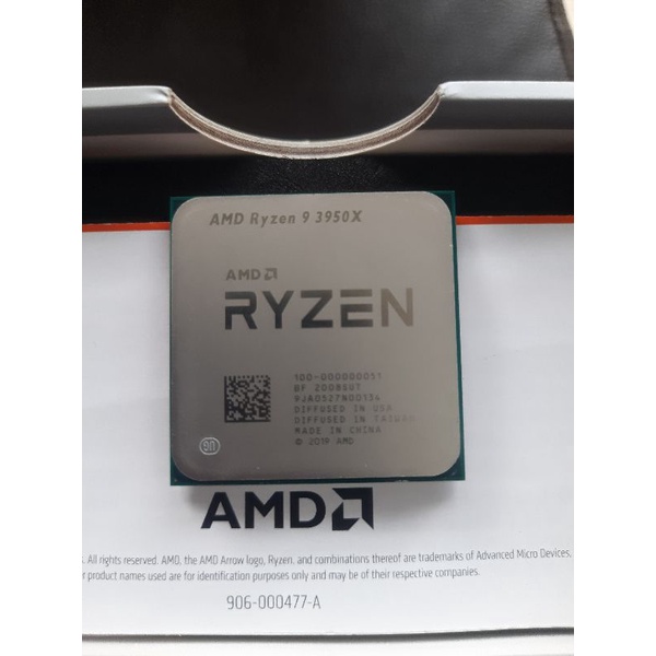 CPU (ซีพียู) AM4 AMD RYZEN 9 3950X 3.5 GHz CORES : 16THREADS : 32