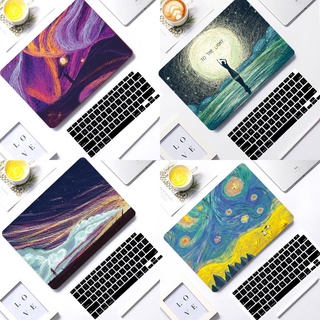 เคสศิลปะนามธรรม พร้อมฝาครอบคีย์การ์ด และฟิล์มทัชแพด สําหรับ MacBook 2021 Newest Pro 14 นิ้ว A2442 Pro 16 A2485 M1 2020 Air 13 นิ้ว A2337 A2179 Pro 13 A2289 A2338 A2251