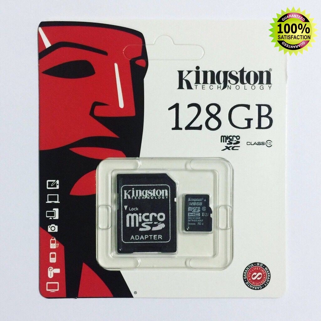Kingston Memory Card Micro SD SDHC 128GB Class 10 ของแท้2GB 4GB 8GB 16GB 32GB 64GB 128GB