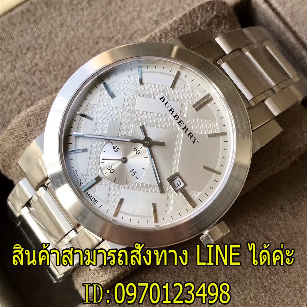 BURBERRY BU9900 MEN'S THE CITY SILVER DIAL WATCH - 2 YEARS WARRANTY S |  Shopee Thailand