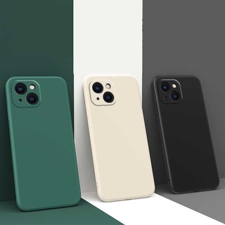 เคสซิลโคน TPU For IPhone 13 Mini PRO MAX 12 Pro Max Mini 11 PRO MAX 6 7 6S 8 Plus X XR XSMAX Se 2020 6SPlus 7Plus 6Plus 8Plus XS Classic Solid Color Silicone Anti-drop Phone Case