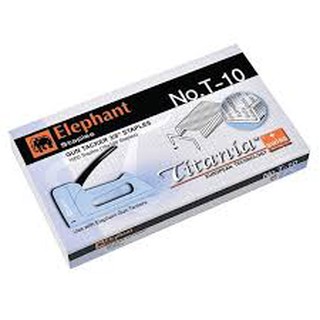 ELEPHANT GUN TACKER STAPLES HEAVY DUTY 3/8" TITANIA ลวดเย็บกระดาษ ตราช้าง NO.T-10