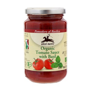 อัลเซเนโร่ออร์แกนิคซอสเบซิลโทเมโท้ 350กรัม Alzero Organic Basil Tomato Sauce 350g