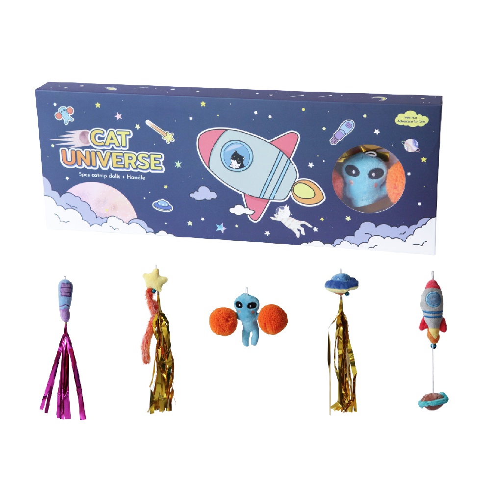 KAFBO CAT UNIVERSE ไม้ตกแมวUFO ไม้แหย่แมว ไม้ล่อแมว ไม้ตกแมวแบบสปริง ...