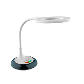 Reading lamp DESK LAMP LED CARINI LA-R908RGB 8W PLASTIC/METAL WHITE The lamp Light bulb โคมไฟอ่านหนังสือ ไฟอ่านหนังสือ L