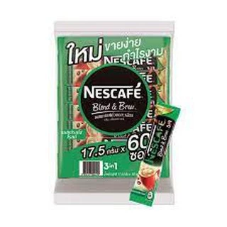 [แท้ 100% ส่งไว!] เนสกาแฟ 3in1 Nescafe กาแฟ กาแฟปรุงสำเร็จ ชนิดผง ( ริชอโรมา,เอสเปรสโซโรส ) สีแดง,เขียว 60ซอง/แพ็ค