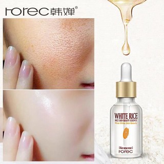 *สินค้าขายดี* เซรั่มน้ำนมข้าว  ผิวขาวใส ผิวเรียบเนียน  Horec White Rice Skin Beauty Essence 15ml.