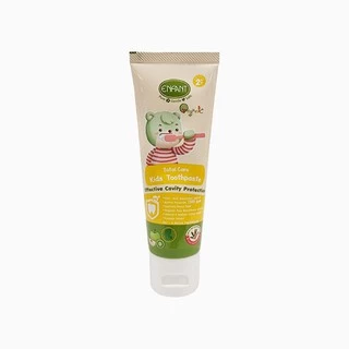 ENFANT (อองฟองต์) ORGANIC PLUS TOTAL CARE ยาสีฟันเด็ก กลิ่นแอปเปิ้ล กีวี่ มิ้นท์ สำหรับเด็ก2ปีขึ้นไป แถมแปรงสีฟันในกล่อง