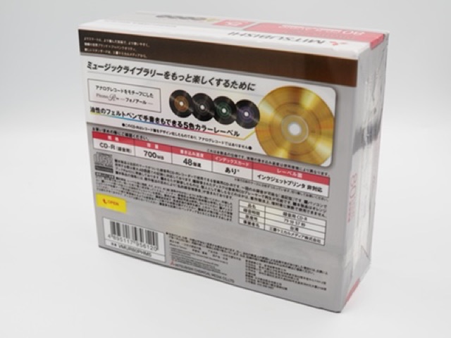 CD-R AUDIO MITSUBISHI ( pack.5 แผ่นมี 5 สี)