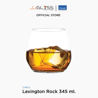 JJGLASS - (Ocean) C18512 Lexngtion [1 กล่อง บรรจุ 6 ใบ]- แก้วร็อค เล็กซิงชัน โอเชี่ยนกลาส Rock by Ocean Glass C18512 Lexngtion Rock 12 oz. (345 ml.)