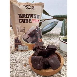 บราวนี่คิวบ์แบบกรอบ krispy brown ดาร์ช็อกโกแลต