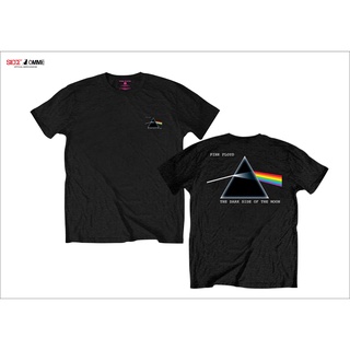 เสื้อยืดโอเวอร์ไซส์Pink Floyd เสื้อเชิ้ต ปริซึม DSOTM ของแท้S-4XL