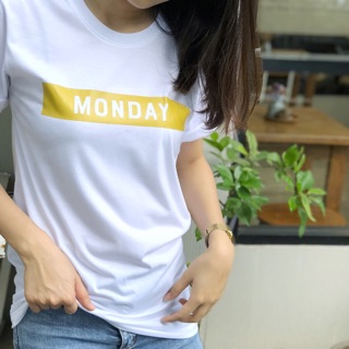 เสื้อยืด Monday tshirt เสื้อผ้าแฟชั่น เสื้อ oversize - My day collection