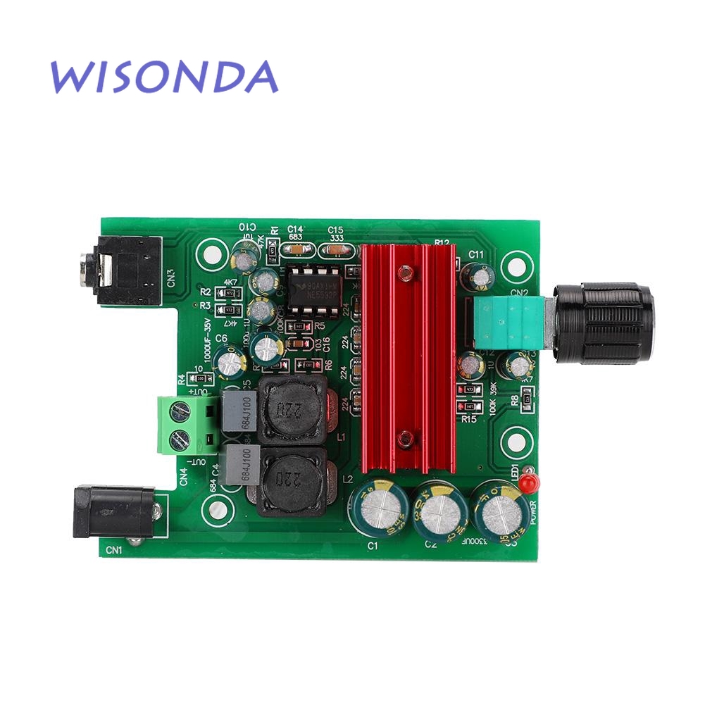 Wisonda Huida TPA3116 D2 8-25dc 100W บอร์ดโมดูลขยายเสียงซับวูฟเฟอร์ดิจิทัล NE5532