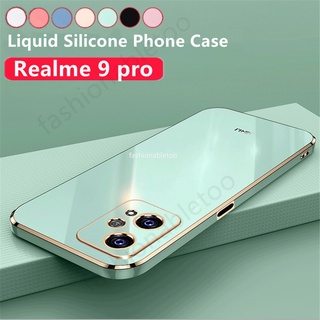 เคสซิลิโคนนิ่ม ทรงสี่เหลี่ยม กันกระแทก สําหรับ Realme 9 pro plus 9proplus 9pro+ 9 i 9i Realme9 pro Realme9pro Realme9i 4G 5G