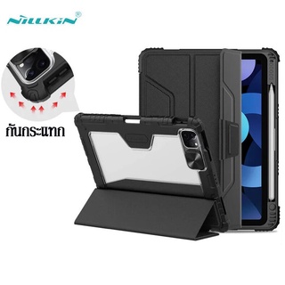 Nillkin เคสหนัง ฝาพับ กันกระแทก พร้อมช่องใส่กล้อง สําหรับ iPad Air 5 10.9 Air 4 /Pro 11 2021/2020/mini 6/Gen 7/8/9 10.2
