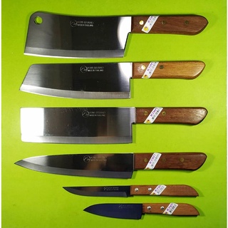 ชุดมีดทำครัวกีวี 6 เล่ม มีดปังตอ มีดหั่น มีดสับ ใบมีดสแตนเลส Cooking Knives Kiwi set 6 pcs no. 503 501 21 22 835 288