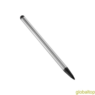 [global]2 in 1 Capacitive Stylus Pen Multifunction Touch Screen Pen for Smart Phone Tablet iPad iPhone