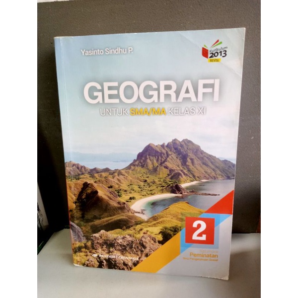 ภูมิศาสตร์ 2 สําหรับกลุ่มความสนใจกับโรงเรียนมัธยมอาวุโส XI Erlangga Social Studies