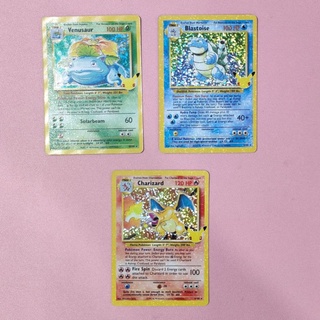 [EN] Pokémon 25th Anniversary Set Venusaur/Charizard/Blastoise