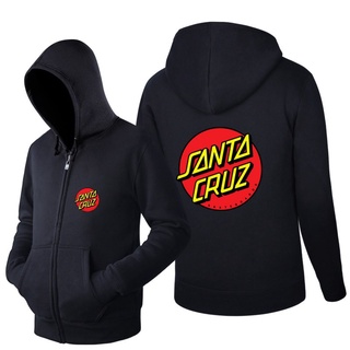 เสื้อฮู้ดดี้ มีซิป ลาย Skateboard Santa Cruz แฟชั่นสําหรับผู้ชาย 2022 GT