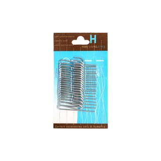 🔥สินค้าขายดี!! ตะขอ ผ้าม่าน จีบ 20/PACK เงิน HLS | HOME LIVING STYLE | อุปกรณ์รางม่าน ผ้าม่านและมู่ลี่ เฟอร์นิเจอร์และขอ