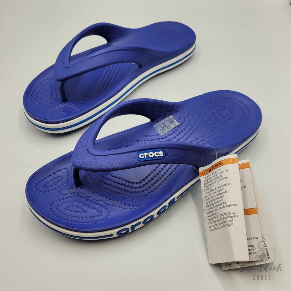 รองเท้าแตะแฟชั่น ทรงหนีบ สไตล์ Crocs Bayaband Flip (Unisex)
