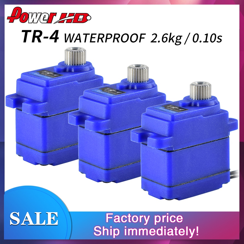 Power-hd TR-4 Mini-Servo เซอร์โวเกียร์โลหะ ขนาดเล็ก กันน้ํา 2.6 กก. แบบเปลี่ยน สําหรับ Traxxas TRX4 2065