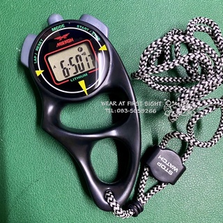 นาฬิกาจับเวลา MIRAGH Track StopWatch - สีดำ/เทา รับประกันศูนย์1ปี