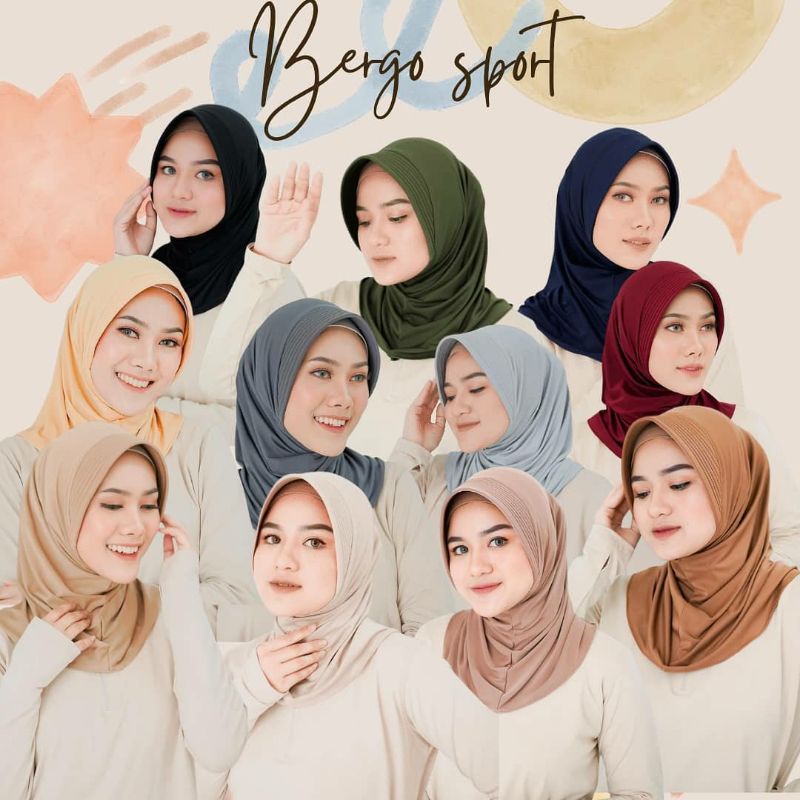 Hijab Sport/Hijab Instant Sporty Hijab Volleyball Hijab Sport