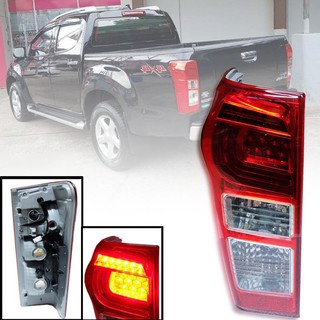 เสื้อไฟท้าย โคมไฟท้าย LED เกือกม้า รุ่น อีซูซุ ดีแม็กซ์ ISUZU D-MAX DMAX ปี 2014 - 2016