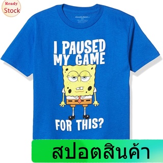 เสื้อยืดแขนสั้น Nickelodeon Boys Little Short Sleeve Tee Mens Womens T-shirts