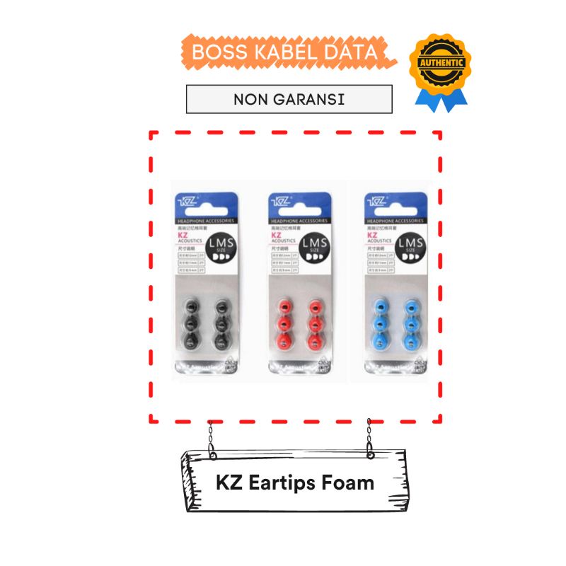 Kz Eartips Memory Foam Size SML Original