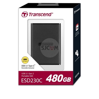 Transcend External SSD 480GB  - รับประกัน 3 ปี - มีใบกำกับภาษี-TS480GESD230C