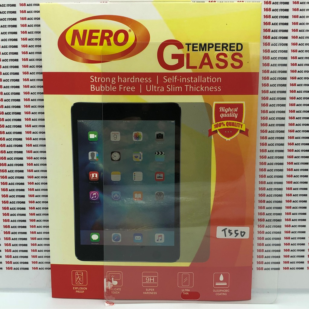 TEMPERED GLASS / ANTI-SCRATCH GLASS SAMSUNG TAB A 9.7 INC / T550 NER