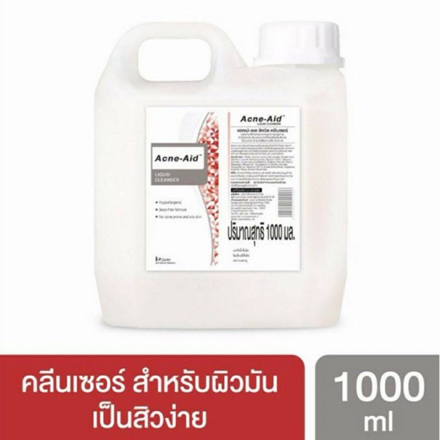 Acne Aid Liquid Cleanser 1000 ml. แอคแน่-เอด คลีนเซอร์ สีแดง 1000 มล.