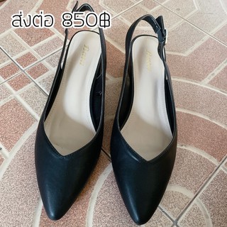 ส่งต่อ คัตชูสำดำ bata หัวแหลม พร้อมกล่อง