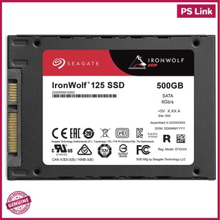 Seagate IronWolf 125 SSD 500GB, 2.5" SATA, Read 560 MB/S Write 540 MB/S ประกันศูนย์ (ZA500NM1A002)