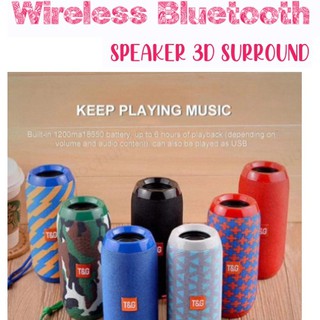 SH33 ลำโพงบลูทูธ แบบพกพา ลำโพง Blutooth T&amp;G Wireless Bluetooth Speaker ตั้งได้ 3D Surround (พร้อมส่ง)