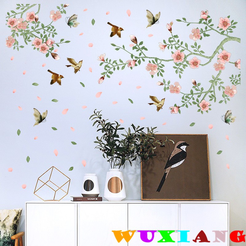 【wuxiang】กระดิ่งดอกไม้ สติกเกอร์วอลเปเปอร์ อุปกรณ์ติดผนัง