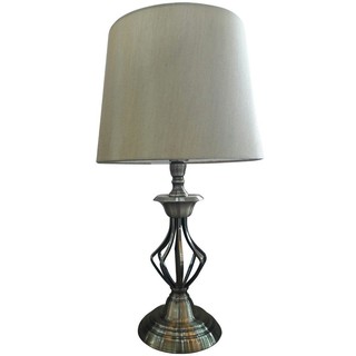 โคมไฟตั้งโต๊ะ ไฟตั้งโต๊ะ CLASSIC MTR1438 CARINI FABRIC CREAM/BROWN โคมไฟ โคมไฟและหลอดไฟ TABLE LAMP CLASSIC MTR1483 CARIN