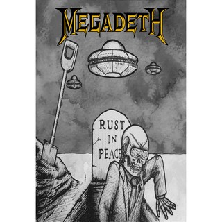 โปสเตอร์ Megadeth เมกาเดท Rock Poster รูปภาพติดห้อง ตกแต่งผนัง โปสเตอร์วงดนตรี โปสเตอร์ติดผนัง โปสเตอร์วงร็อค ของสะสม