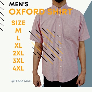 เชิ้ตคอปก/แขนสั้น เสื้อเชิ้ตสีพื้น ผ้า OXFORD - SHIRT  เสื้อเชิ้ตผู้ชาย Short Sleeve Collar Shirt