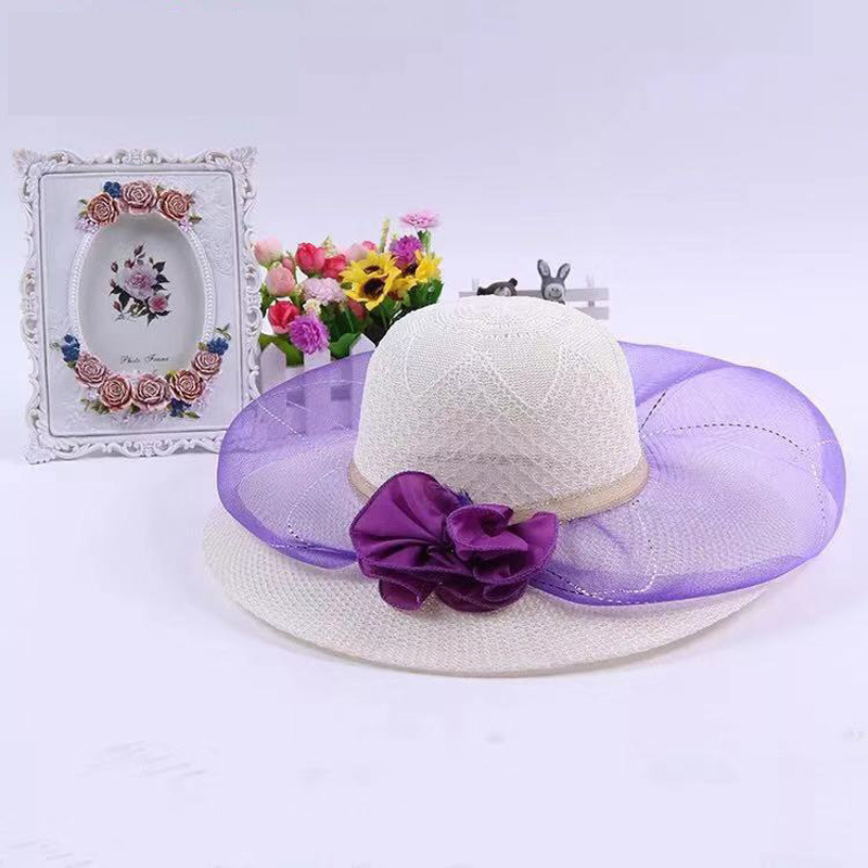 2020  eaves hat beach tourism sun protection and UV proof wedding dress net hat