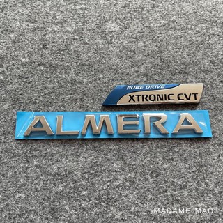 โลโก้ NISSAN ALMERA PURE DRIVE XTRONIC CVT (จำนวน 2 ชิ้น)