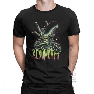 เสื้อยืดผ้าฝ้ายพิมพ์ลาย เสื้อยืดคอกลม ผ้าฝ้าย พิมพ์ลายเอเลี่ยน Own It Xenomorph Alien เหมาะกับของขวัญ สําหรับผู้ชาย