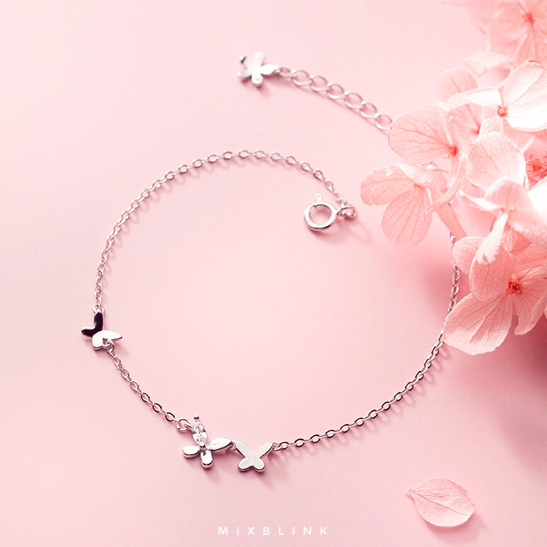 สร้อยข้อมือ เงินแท้ 92.5% ส่งฟรี EMS ♡ รุ่น Paloma ♡ - ( #B8 )